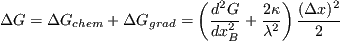 \begin{displaymath}
- \frac{d^2 G}{d x_B^2} > \frac{2 \kappa}{\lambda^2}
\end{displaymath}