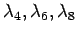 $ \lambda_4,\lambda_6, \lambda_8$