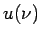$ u(\nu)$