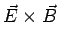 $ \vec E\times\vec B$