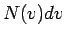 $ N(v)dv$