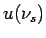 $ u(\nu_s)$
