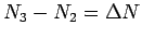 $ N_3-N_2 = \Delta N$