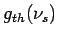 $ g_{th}(\nu_s)$