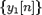$ \{y_1[n]\}$