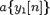$ a\{y_1[n]\}$