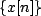 $ \{x[n]\}$