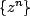 $ \{z^{n}\}$