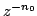 $ z^{-n_{0}}$