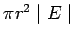 $\pi r^2 \mid E\mid$