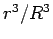 $r^3/R^3$