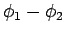 $\phi_1-\phi_2$