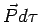 $\vec P d\tau$