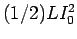 $(1/2)LI_0^2$
