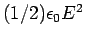 $(1/2)\epsilon_0E^2$