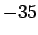 $-35$