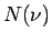 $\displaystyle N(\nu)$