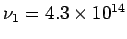 $ \nu_1=4.3\times 10^{14}$