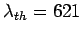$ \lambda_{th} = 621$