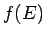 $\displaystyle f(E)$