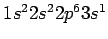 $ 1s^22s^22p^63s^1$