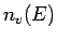 $\displaystyle n_v(E)$