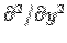 $\partial^2/\partial y^2$