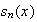 $s_{n}(x)$