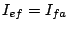 $\displaystyle I_{ef}=I_{fa}$