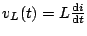 $ v_L(t)=L\frac{{\mathrm{d}} i}{{\mathrm{d}} t}$