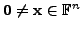 $ {\mathbf 0}\neq {\mathbf x}\in {\mathbb{F}}^n$