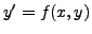 $ y^\prime = f(x,y)$