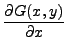 $\displaystyle \frac{\partial G(x,y)}{\partial x}$