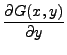 $\displaystyle \frac{\partial G(x,y)}{\partial y}$