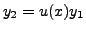 $ y_2 = u(x) y_1$