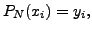 $ P_N(x_i)=y_i,$