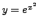 $ y = e^{x^2}$