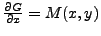 $ \frac{\partial G}{\partial x} = M(x,y)$