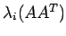 $ \lambda_i(AA^T)$