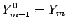 $\displaystyle Y^0_{m+1}=Y_m$